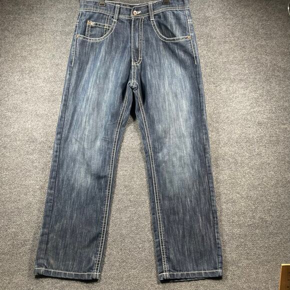 VTG Southpole 4180 Y2K Jeans Men's 32X30 Blue Denim Baggy Grunge Hip Hop READ - Picture 1 of 12